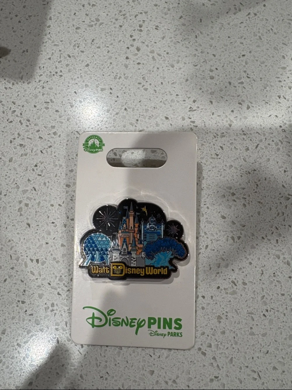 Disney Castle and Park Icons Pin - Blue/Black/Gold